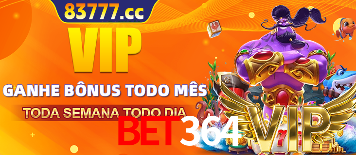 Banner promocional do bet364 oferecendo 100% de recompensas adicionais contínuas para quem fizer o login diário (Daily sign-in), com um mascote de coelho.