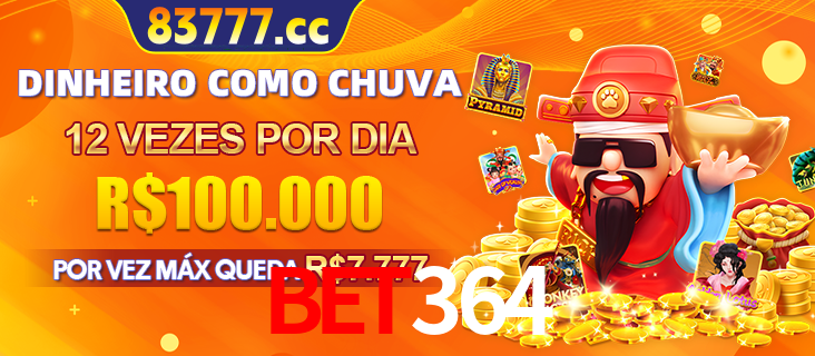 Banner do programa de recompensas Recomende para amigos do bet364, detalhando os bônus por convidar amigos, com prêmios que chegam a R$288.888.